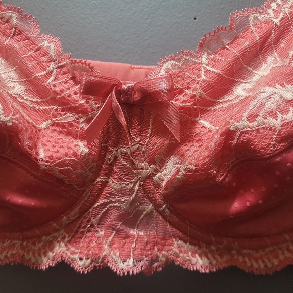 Amoena Pink Lacy Underwire Bra - Picture 2 of 4